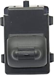Front, Passenger Side, Rear, Driver and Passenger Side Window Switches, Black, 1-Button