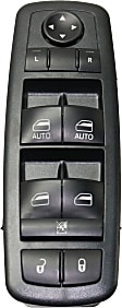 Front, Driver and Passenger Side Window Switches, Black, 1-Button and 10-Button