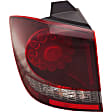 Driver Side, Inner And Outer Halogen/LED Combo Tail Light, With bulb(s), OE Replacement