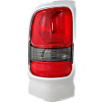 Driver and Passenger Side Halogen Tail Light, Without bulb(s), OE Replacement
