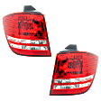 2015 Dodge Journey - Driver and Passenger Side, Outer Halogen Tail Light, With bulb(s), Mounts on Body, OE Replacement, CAPA Certified