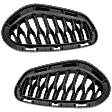 Rear, Driver and Passenger Side Bumper Grille, Textured Black