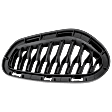 Rear, Driver and Passenger Side Bumper Grille, Textured Black