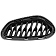 Rear, Driver and Passenger Side Bumper Grille, Textured Black
