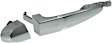 Front or Rear, Driver and Passenger Side Exterior Door Handle, Chrome, Without Key Hole