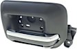 Front, Driver and Passenger Side Interior Door Handles, Black, Front Driver Side - Without Door Lock Hole; Front Passenger Side - With Door Lock Hole