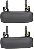 2001 Ford Ranger - Front, Driver and Passenger Side Textured Black Exterior Door Handle, Without Key Hole, 2-Door, USA Type, Extended Cab Pickup