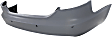 2006-2008 Audi A6 - Sedan Front and Rear Primed Bumper Cover Base 3.2L, 6Cyl, Front Bumper Cover - Without parking aid sensor holes; Rear Bumper Cover - With parking aid sensor holes