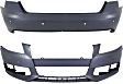 Sedan Front and Rear Primed Bumper Cover