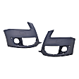 Front, Driver and Passenger Side Primed Bumper Cover