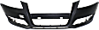 Front and Rear Primed Bumper Cover, For Models Without Sport Package, With Fog Light Holes, Without Parking Aid Sensor Holes, Without Headlight Washer Holes