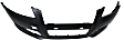Front and Rear Primed Bumper Cover, For Models Without Sport Package, With Fog Light Holes, Without Parking Aid Sensor Holes, Without Headlight Washer Holes