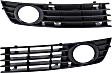 Front, Driver and Passenger Side Fog Light Trims, Primed, Type 2, Except Cabriolet Model