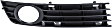 Front, Driver and Passenger Side Fog Light Trims, Primed, Type 2, Except Cabriolet Model