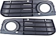 Front, Driver and Passenger Side Fog Light Trims, Primed, without S-Line Package