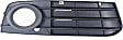 Front, Driver and Passenger Side Fog Light Trims, Primed, without S-Line Package