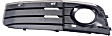 Front, Driver and Passenger Side Fog Light Trims, Primed, without S-Line Package