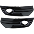 Front, Driver and Passenger Side Fog Light Trims, Primed, For Models Without S-Line Package