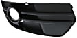 Front, Driver and Passenger Side Fog Light Trims, Primed, For Models Without S-Line Package