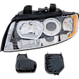 Driver and Passenger Side Halogen Headlight, Without bulb(s), OE Replacement