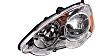 Driver and Passenger Side Headlights, without Bulbs, Halogen, Coupe