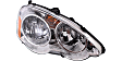 Driver and Passenger Side Headlights, without Bulbs, Halogen, Coupe