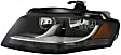2009-2012 Audi A4 Quattro - Driver and Passenger Side Halogen Headlight, With bulb(s), OE Replacement