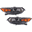 2011 Acura TSX - Driver and Passenger Side HID/Xenon Headlight, Without bulb(s), OE Replacement