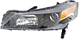 Driver and Passenger Side Headlights, without Bulbs, HID/Xenon, OE comparable, CAPA Certified