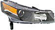Driver and Passenger Side Headlights, without Bulbs, HID/Xenon, OE comparable, CAPA Certified