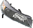 Driver and Passenger Side Headlights, without Bulbs, HID/Xenon, OE comparable, CAPA Certified