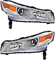 2009 Acura TL - Driver and Passenger Side HID/Xenon Headlight, Without bulb(s), OE Replacement