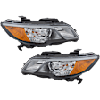 2013-2015 Acura RDX - Driver and Passenger Side Halogen Headlight, With bulb(s), OE Replacement