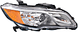 Driver and Passenger Side Halogen Headlight, With bulb(s), OE Replacement, CAPA Certified
