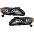 2015 Acura ILX - Driver and Passenger Side Halogen Headlight, With bulb(s), OE Replacement
