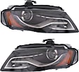 2009-2010 Audi A4 - Driver and Passenger Side Headlights, without Bulbs, HID/Xenon, OE comparable
