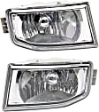 Front, Driver and Passenger Side Fog Lights, Without Bulb(s), Halogen