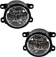 Front, Driver and Passenger Side Fog Lights, With Bulb(s), Halogen