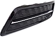 Fog Light Cover - Front, Driver and Passenger Side, Black and Chrome