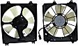 2012 Acura TL - Radiator and A/C Condenser Fan Driver and Passenger Side, 6 Cyl 3.5L, Single fan