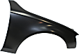 Front, Driver and Passenger Side Fenders, Without turn signal light hole, CAPA CERTIFIED