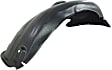 Front, Driver and Passenger Side, Rear Section, Fender Liner