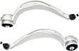 Front, Driver and Passenger Side, Lower, Rearward Control Arms