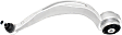 Front, Driver and Passenger Side, Lower, Rearward Control Arms