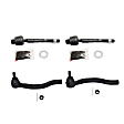 Front, Driver and Passenger Side, Inner and Outer Tie Rod Ends