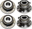 Front and Rear, Driver and Passenger Side Wheel Hub, 5 Lugs, With Bearing