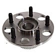 2-Wheel Set Rear, Driver and Passenger Side Wheel Hubs, With Bearing, ABS tone ring and wheel studs