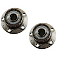 Rear, Driver and Passenger Side Wheel Hub, 5 Lugs, With Bearing