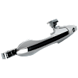 2012 Acura MDX - Front, Driver and Passenger Side Chrome Exterior Door Handle, Driver Side - With Key Hole; Passenger Side - Without Key Hole