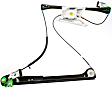 Front, Driver and Passenger Side Power Window Regulator, Without Motor